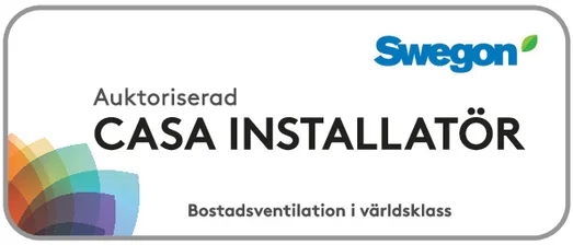 Swegon casa installatör